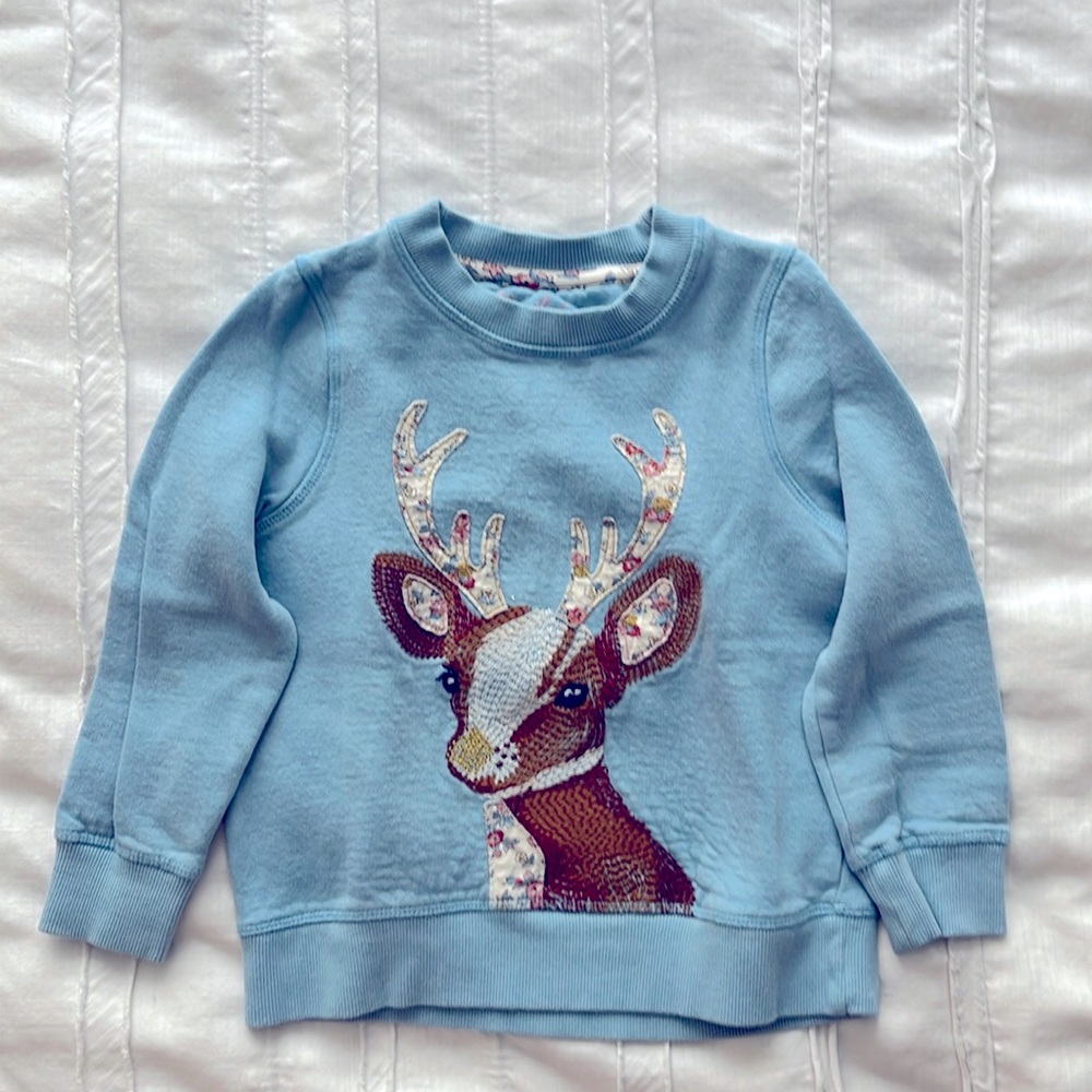 Mini Boden sweat shirt, size 5-6